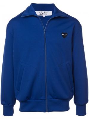 Спортивная куртка с логотипом в виде сердца Comme Des Garçons Play. Цвет: синий