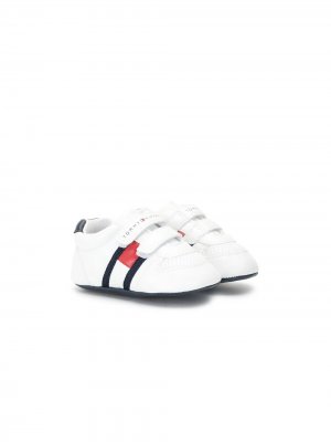 Кроссовки на липучках с логотипом Tommy Hilfiger Junior. Цвет: белый