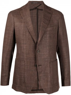 Однобортный пиджак Tagliatore. Цвет: коричневый