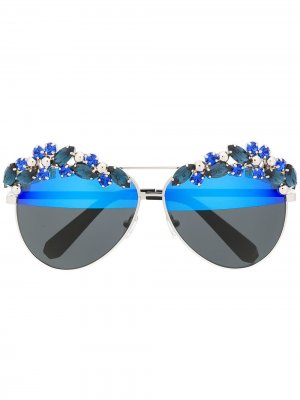 Солнцезащитные очки Sunshine Philipp Plein. Цвет: синий