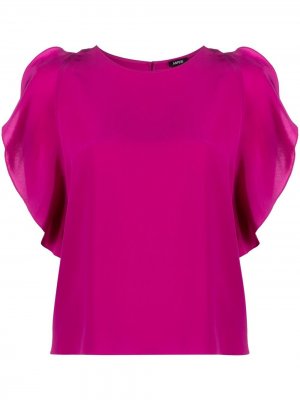 Блузка с оборками Aspesi. Цвет: розовый