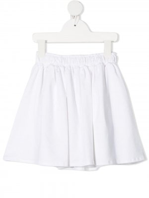 Расклешенная юбка мини Douuod Kids. Цвет: белый