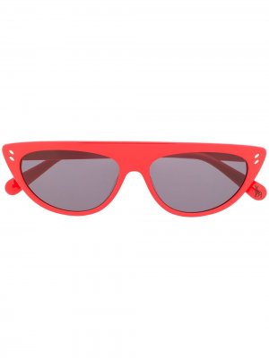 Солнцезащитные очки в оправе кошачий глаз Stella McCartney Eyewear. Цвет: красный