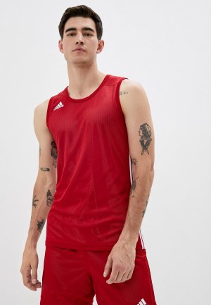 Майка спортивная adidas. Цвет: красный