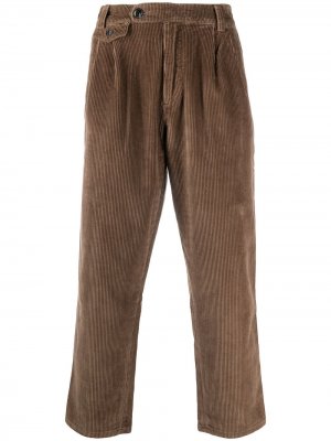 Вельветовые брюки прямого кроя Deus Ex Machina. Цвет: коричневый