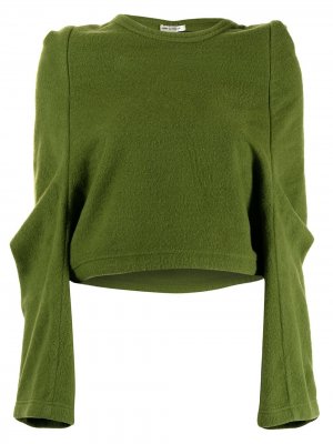 Блузка с длинными рукавами и драпировкой Comme Des Garçons Pre-Owned. Цвет: зеленый