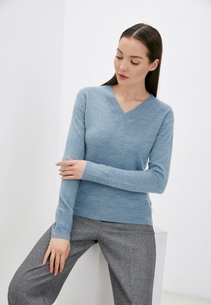 Пуловер Marks & Spencer. Цвет: голубой
