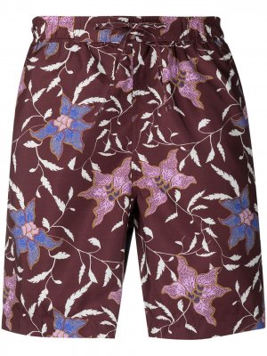 Плавки-шорты с цветочным принтом Isabel Marant. Цвет: красный