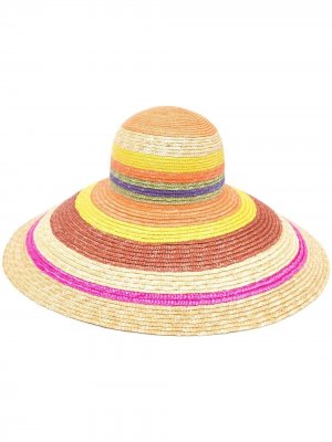 Соломенная шляпа в полоску Missoni Mare. Цвет: нейтральные цвета