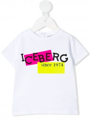 Футболка с логотипом Iceberg Kids. Цвет: белый