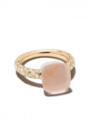 Золотое кольцо с бриллиантами Pomellato. Цвет: розовый
