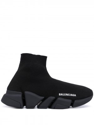 Кроссовки-носки Speed с логотипом Balenciaga. Цвет: черный