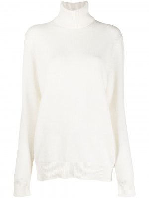 Кашемировый джемпер с высоким воротником Dolce & Gabbana. Цвет: белый