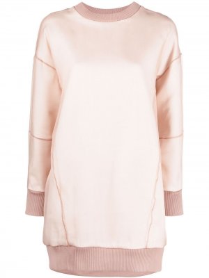 Платье-джемпер с длинным рукавами Alexander McQueen. Цвет: розовый