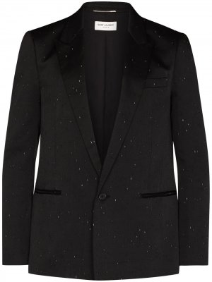 Однобортный пиджак Saint Laurent. Цвет: черный
