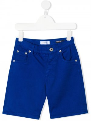 Джинсовые шорты Dondup Kids. Цвет: синий
