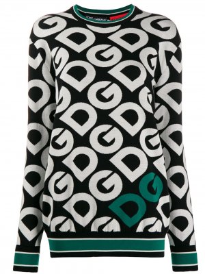 Худи с логотипом Dolce & Gabbana. Цвет: черный