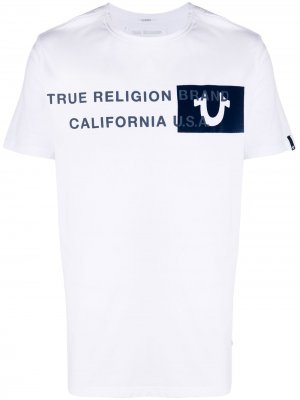 Футболка с логотипом True Religion. Цвет: белый