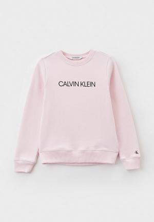 Свитшот Calvin Klein Jeans. Цвет: розовый