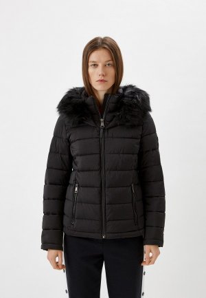 Куртка утепленная DKNY. Цвет: черный