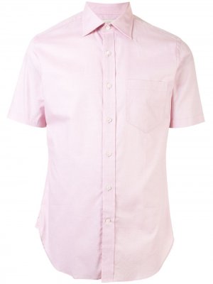 Рубашка с короткими рукавами и карманом Kent & Curwen. Цвет: розовый