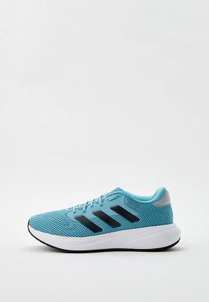 Кроссовки adidas. Цвет: голубой
