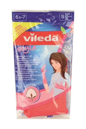 Перчатки Универсал S VILEDA. Цвет: розовый