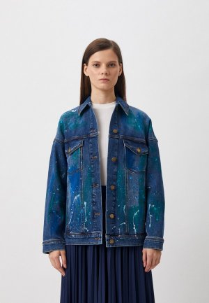 Куртка джинсовая Max&Co. Цвет: синий