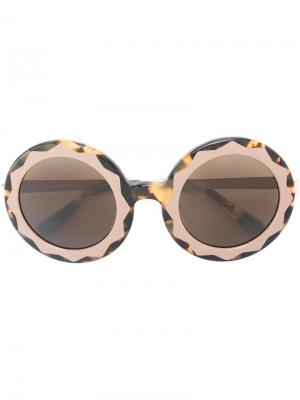 Солнцезащитные очки Markus Lupfer. Цвет: коричневый