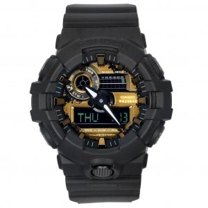 Аналоговые цифровые кварцевые часы  G-Shock серии Rust с полимерным ремешком GA-700RC-1A 200M Мужские Casio