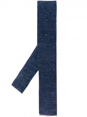 Трикотажный галстук Brunello Cucinelli. Цвет: синий