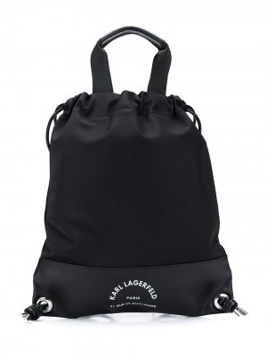Плоский рюкзак Rue St Guillaume Karl Lagerfeld. Цвет: черный