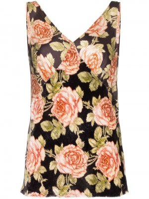 Блузка с цветочным принтом Paco Rabanne. Цвет: v007 разноцветный