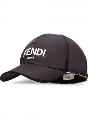 Бейсбольная кепка с логотипом Fendi. Цвет: черный
