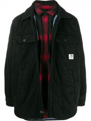 Стеганая куртка со съемной подкладкой Diesel. Цвет: черный