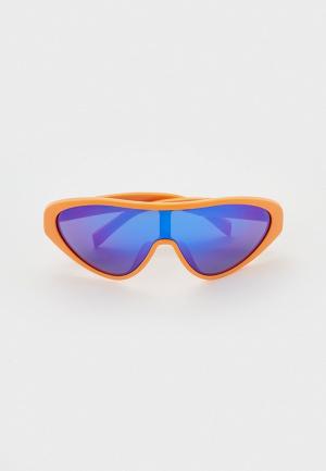 Очки солнцезащитные Moschino. Цвет: оранжевый