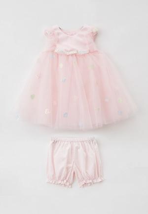 Платье и шорты Choupette. Цвет: розовый