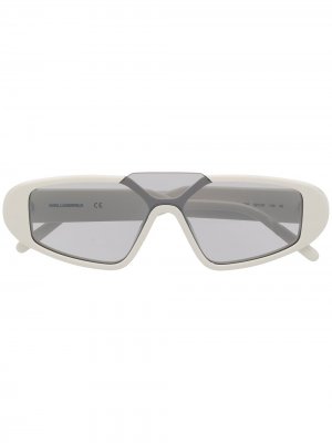 Солнцезащитные очки Rue St-Guillaume Mask Karl Lagerfeld. Цвет: белый