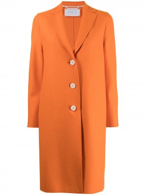 Однобортное пальто Harris Wharf London. Цвет: оранжевый