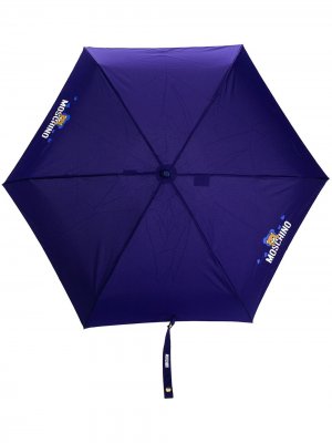 Зонт с логотипом Moschino. Цвет: синий