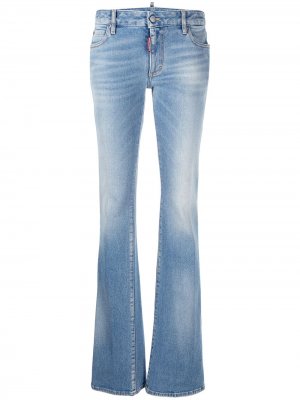 Расклешенные джинсы средней посадки Dsquared2. Цвет: синий