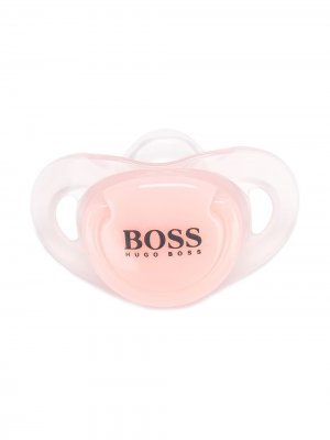 Пустышка с логотипом BOSS Kidswear. Цвет: розовый