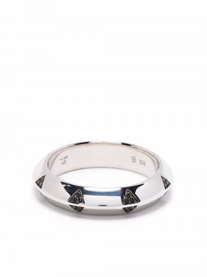 Серебряное кольцо Viking с гравировкой Tom Wood. Цвет: серебристый