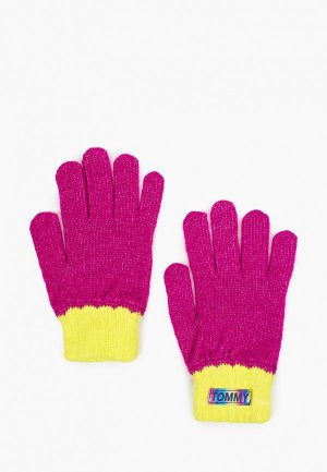 Перчатки Tommy Hilfiger. Цвет: розовый