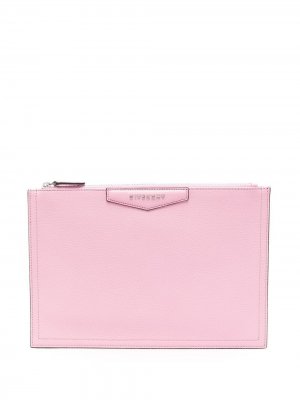 Клатч Antigona с логотипом Givenchy. Цвет: розовый