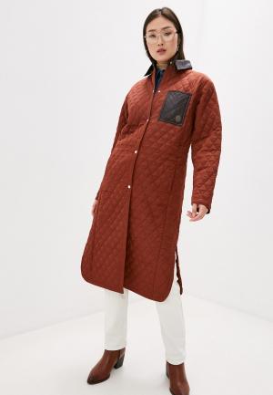 Куртка утепленная Trussardi. Цвет: коричневый