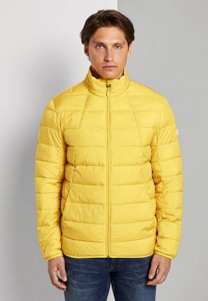 Куртка утепленная Tom Tailor Denim. Цвет: желтый
