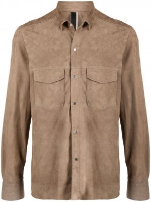 Куртка-рубашка на кнопках Low Brand. Цвет: нейтральные цвета
