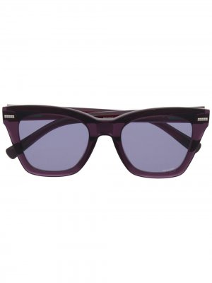 Солнцезащитные очки в квадратной оправе MISSONI EYEWEAR. Цвет: фиолетовый