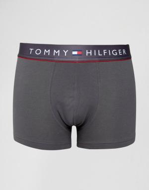 Темно-серые боксеры-брифы Tommy Hilfiger. Цвет: серый